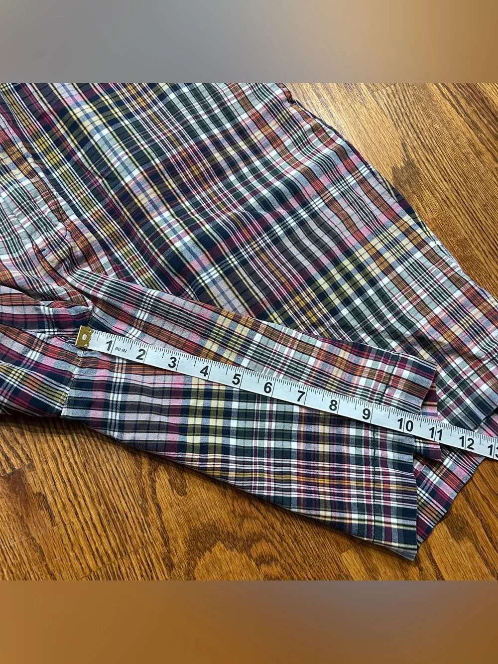 Polo Ralph Lauren Shorts Madras Plaid Classic Fit Men’s 36x10 Preppy Casual